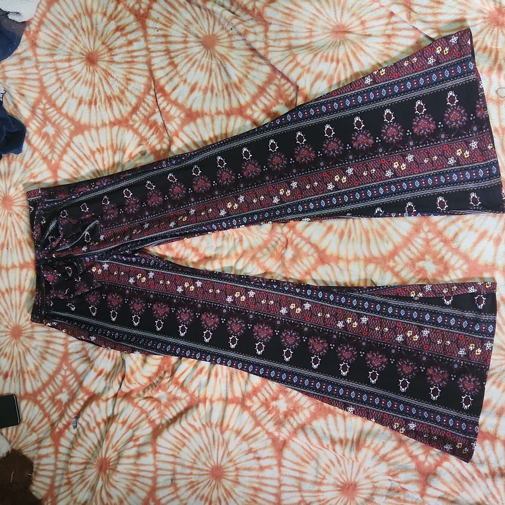 Shosho tie leggings boot cut